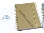 Kangaro KTC Kangaro 4-in-1 notitieboek A5 Natural krimp van 2 stuks. Gelinieerd, 300 pagina's 80 grams papier
