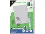 Kangaro KTC Tabblad ECO Kangaro A4 cijfers 180 grams grijs karton       4-gaats 5-delig