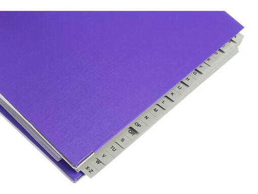 Kangaro KTC Tabblad ECO Kangaro A4 letters 180 grams grijs karton       23-gaats 20-delig Extra breed
