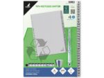 Kangaro KTC Tabblad ECO Kangaro A4 cijfers 180 grams grijs karton       23-gaats 31-delig