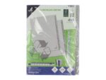 Kangaro KTC Tabblad ECO Kangaro A4 cijfers 180 grams grijs karton       4-gaats 52-delig