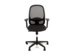 Linea Fabric Bureaustoel Linea Grace 01 zwart/zwart met 1D armleuning