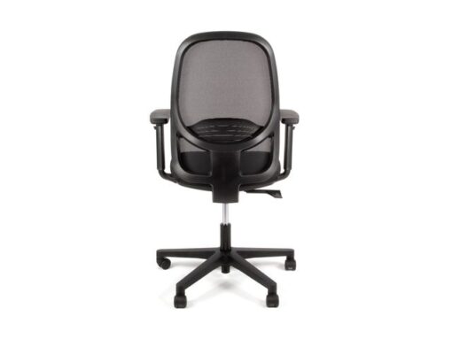 Linea Fabric Bureaustoel Linea Grace 01 zwart/zwart met 1D armleuning