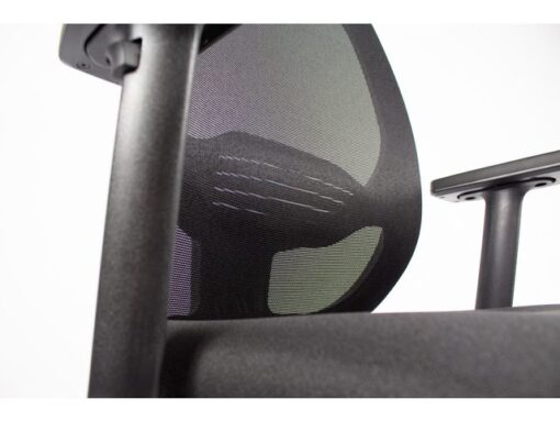Linea Fabric Bureaustoel Linea Grace 01 zwart/zwart met 1D armleuning