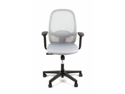 Linea Fabric Bureaustoel Linea Grace 01 grijs/grijs met 1D armleuning