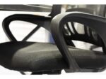 Linea Fabric Bureaustoel Linea Felluca zwart/zwart met armleuning