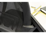 Linea Fabric Bureaustoel Linea Felluca zwart/zwart met armleuning