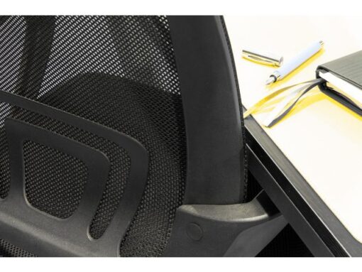 Linea Fabric Bureaustoel Linea Felluca zwart/zwart met armleuning
