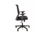 Linea Fabric Bureaustoel Linea Tekna 01 zwart/zwart met 2D armleuning