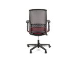 Linea Fabric Bureaustoel Linea Tekna 01 zwart/rood met 2D armleuning