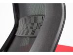 Linea Fabric Bureaustoel Linea Tekna 01 zwart/rood met 2D armleuning
