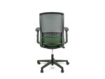 Linea Fabric Bureaustoel Linea Tekna 01 zwart/groen met 2D armleuning