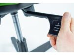 Linea Fabric Bureaustoel Linea Tekna 01 zwart/groen met 2D armleuning