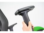 Linea Fabric Bureaustoel Linea Tekna 01 zwart/groen met 2D armleuning