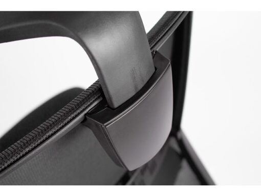 Linea Fabric Bureaustoel Linea Tekna 01/PT zwart/zwart met 3D armleuning en hoofdsteun