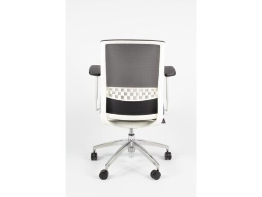 Linea Fabric Bureaustoel Linea Tekna White 01 zwart/antraciet met 3D     armleuning