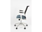 Linea Fabric Bureaustoel Linea Tekna White 01 zwart/antraciet met 3D     armleuning