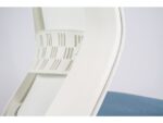 Linea Fabric Bureaustoel Linea Tekna White 01 l.blauw/wit met 3D         armleuning