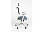 Linea Fabric Bureaustoel Linea Tekna White 01/PT zwart/antraciet met 3D  armleuning