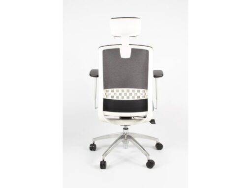 Linea Fabric Bureaustoel Linea Tekna White 01/PT zwart/antraciet met 3D  armleuning