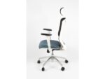 Linea Fabric Bureaustoel Linea Tekna White 01/PT zwart/antraciet met 3D  armleuning