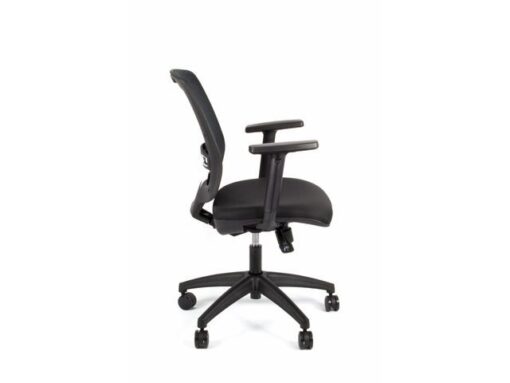 Linea Fabric Bureaustoel Linea New Malice 01 zwart/zwart met 1D          armleuning