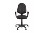 Linea Fabric Bureaustoel Linea Tiger 01 zwart/zwart met armleuning