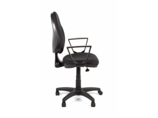Linea Fabric Bureaustoel Linea Tiger 01 zwart/zwart met armleuning