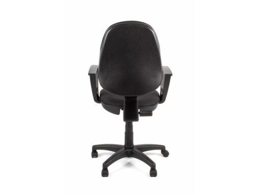 Linea Fabric Bureaustoel Linea Tiger 01 zwart/zwart met armleuning