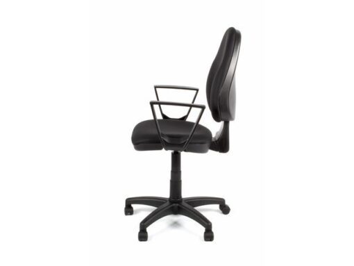 Linea Fabric Bureaustoel Linea Tiger 01 zwart/zwart met armleuning