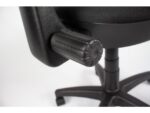 Linea Fabric Bureaustoel Linea Tiger 01 zwart/zwart met armleuning