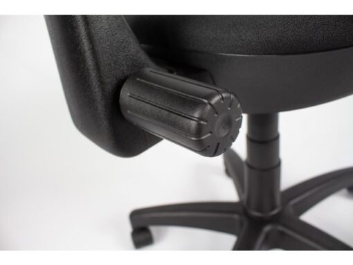 Linea Fabric Bureaustoel Linea Tiger 01 zwart/zwart met armleuning