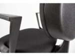 Linea Fabric Bureaustoel Linea Tiger 01 zwart/zwart met armleuning