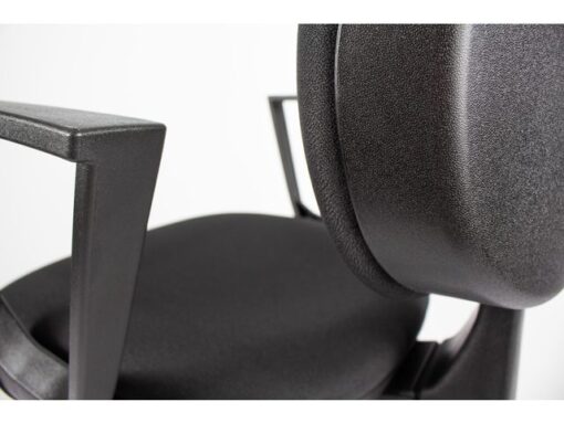 Linea Fabric Bureaustoel Linea Tiger 01 zwart/zwart met armleuning