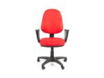 Linea Fabric Bureaustoel Linea Tiger 01 rood/rood met armleuning