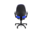 Linea Fabric Bureaustoel Linea Tiger 01 blauw/blauw met armleuning
