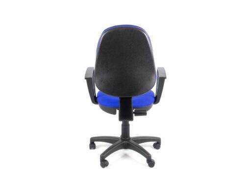 Linea Fabric Bureaustoel Linea Tiger 01 blauw/blauw met armleuning