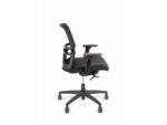Linea Fabric Bureaustoel Linea Omnia 02 zwart/zwart met 3D armleuning