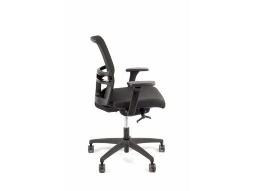 Linea Fabric Bureaustoel Linea Omnia 02 zwart/zwart met 3D armleuning