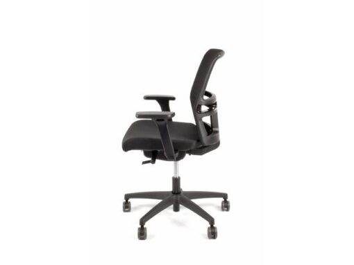 Linea Fabric Bureaustoel Linea Omnia 02 zwart/zwart met 3D armleuning