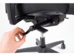 Linea Fabric Bureaustoel Linea Omnia 02 zwart/zwart met 3D armleuning