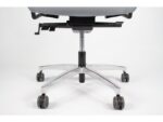 Linea Fabric Bureaustoel Linea Omnia 01 zwart/grijs met 3D armleuning en aluminium voet