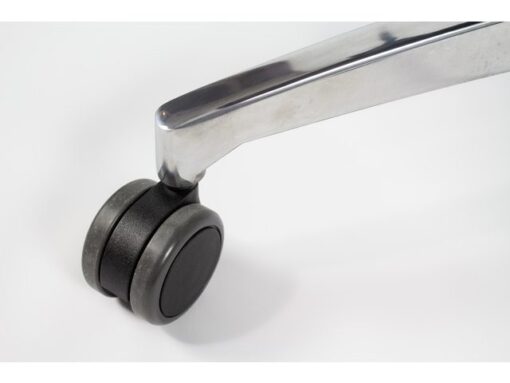 Linea Fabric Bureaustoel Linea Omnia 01/PT zwart/zwart met 3D            armleuning, hoofdsteun en aluminium voet