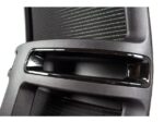 Linea Fabric Bureaustoel Linea Omnia 01/PT zwart/zwart met 3D            armleuning, hoofdsteun en aluminium voet