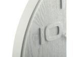 Wandklok Nextime dia. 53 x 3 cm, hout, wit, 'Wood Wood Big'