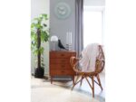 Wandklok NeXtime dia. 40 cm, melkglas, 'Stripe' Radio       Controlled