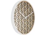 Wandklok NeXtime dia. 50 cm, hout/spiegel, wit