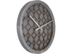 Wandklok NeXtime dia. 39.5 cm, polyresin/hout, grijs