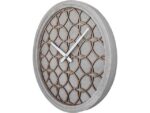 Wandklok NeXtime dia. 39.5 cm, polyresin/hout, grijs