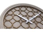 Wandklok NeXtime dia. 39.5 cm, polyresin/hout, grijs